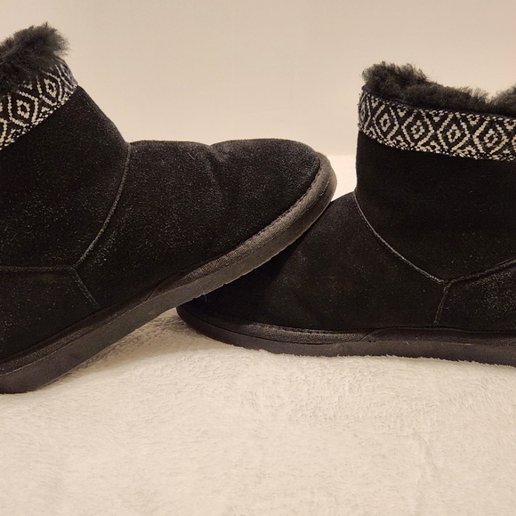 💗 Minnetonka Aztec Middleton Ankle Boots Size 6 Black - Picture 7 of 13